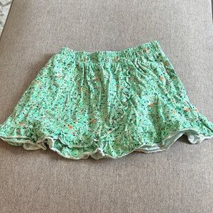 Amazon Essentials Green Floral Skort